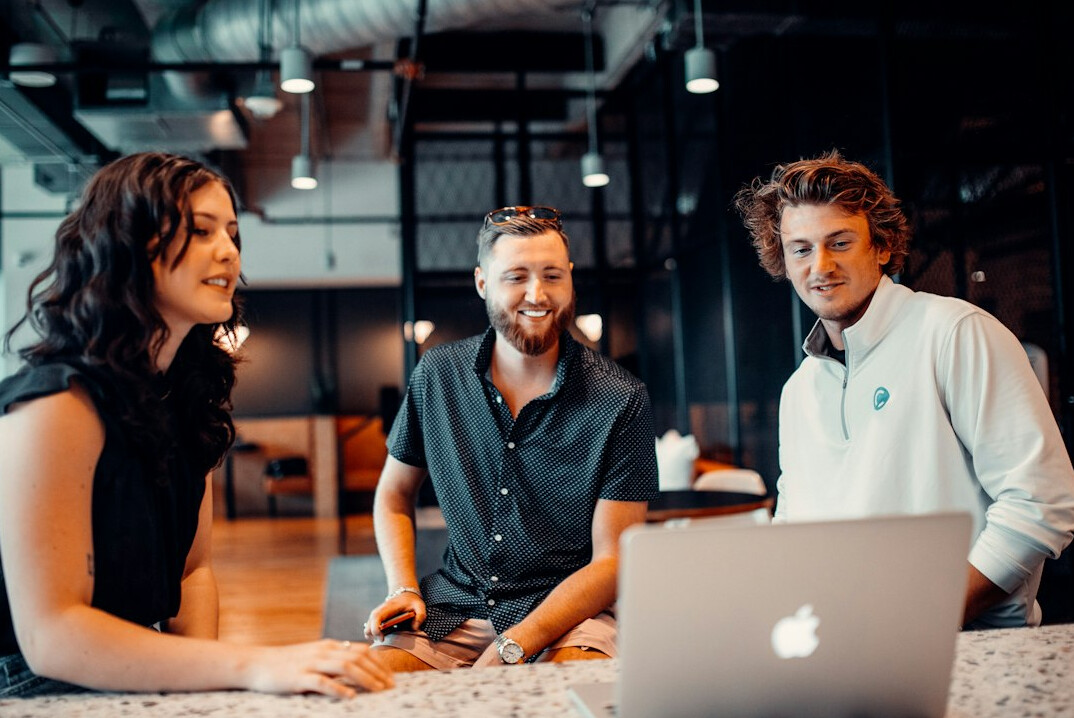 group of developers collaborating